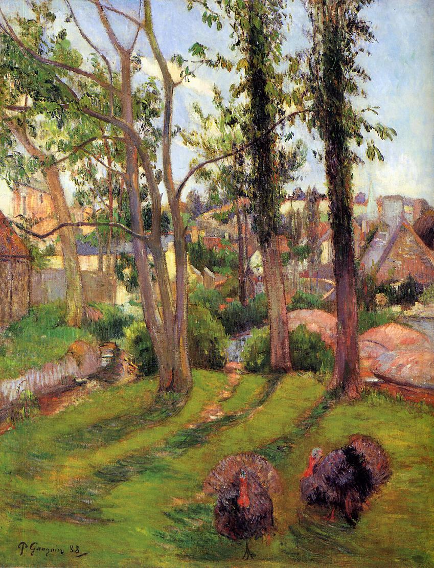 Pont-Aven Landscape - Paul Gauguin Painting